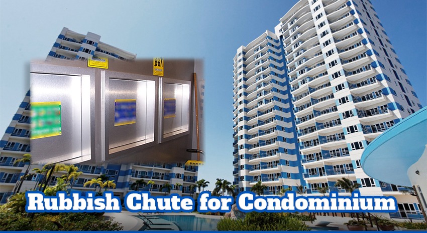 rubbish chute for condominium